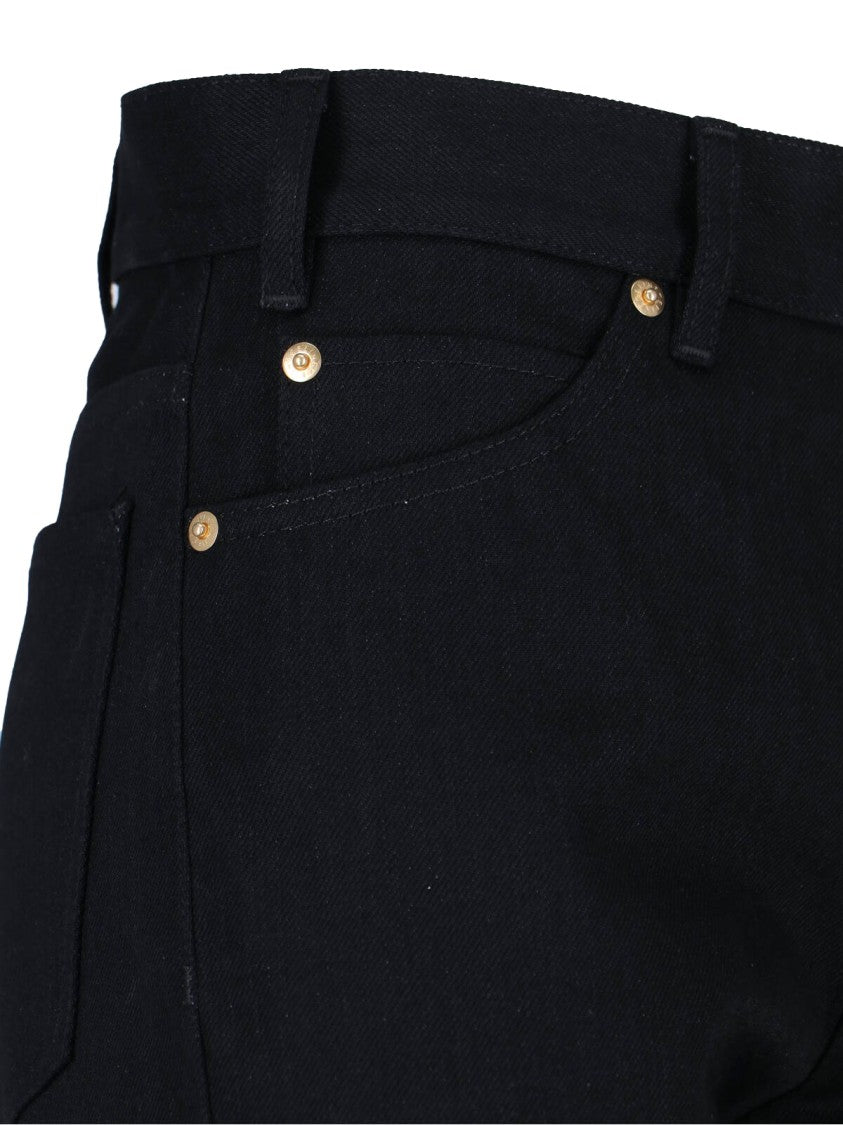 Céline Bootcut Jeans With Classic Five-Pocket Design And Flared Hem