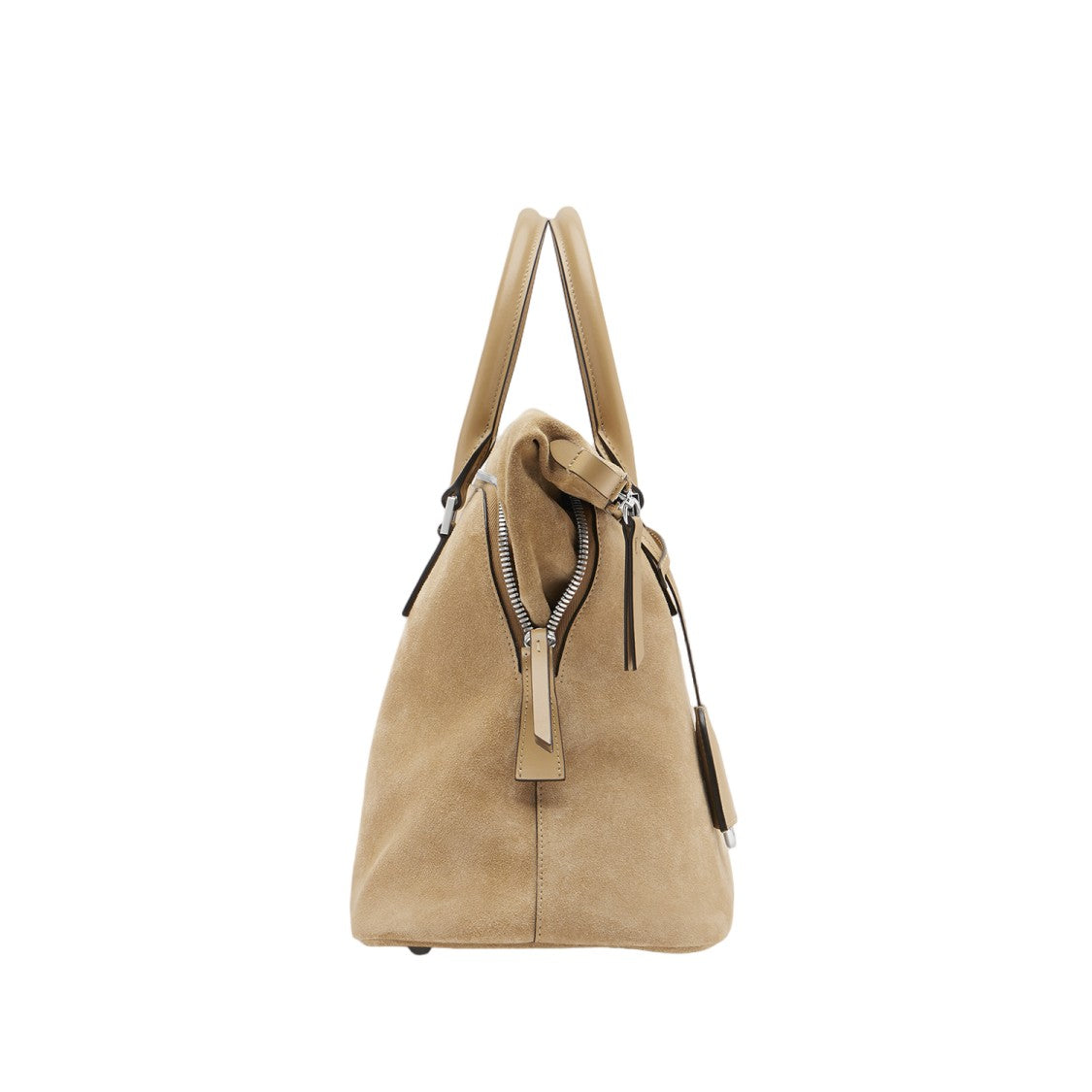 Maison Margiela Structured Leather Handbag With Adjustable Shoulder Strap