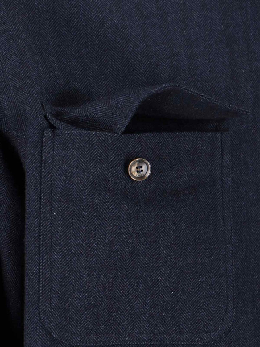 Cruna Tailored Men's Shirt With Button-Down Front And Pointed Collar