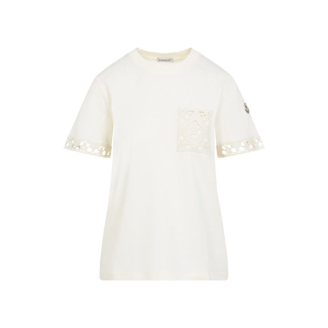 Moncler Cotton Nude And Neutral T-Shirt