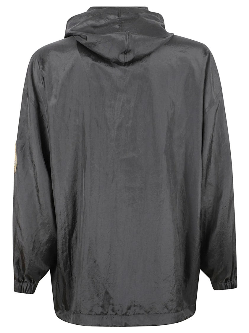 Balenciaga Technical Fabric Jacket With Press Stud Closure