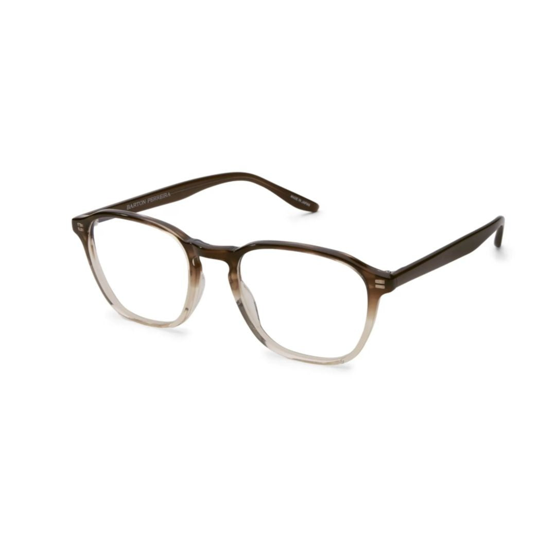 Barton Perreira Zorin Gradient Brown Acetate Square-Frame Eyeglasses