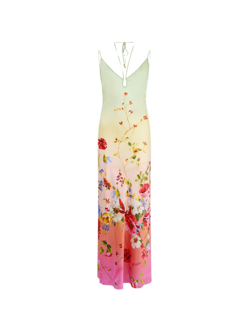 Roberto Cavalli Gradient Silk Maxi Dress