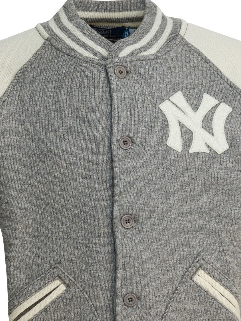 Polo Ralph Lauren "Yankees" Cardigan In Wool