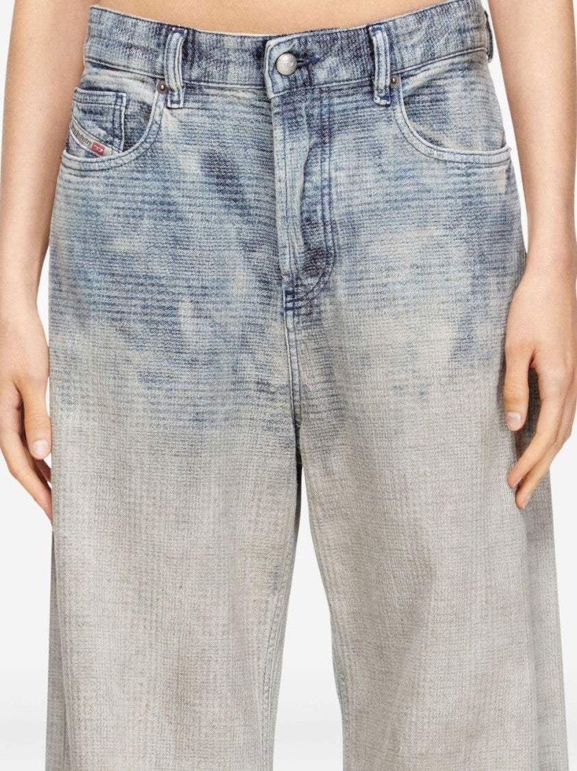 Diesel Light Blue Prince Of Wales Jeans