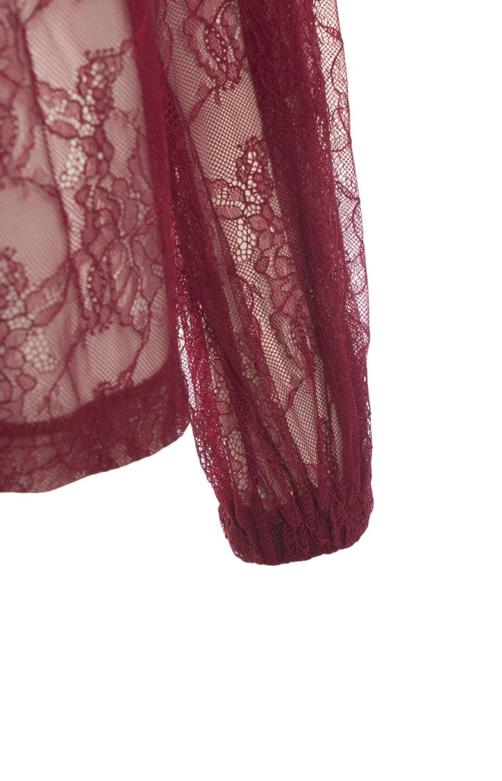 Kaos Lace Shirt With Bow Details