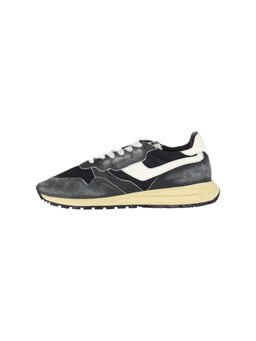 Autry Black/Dark Grey Vintage Suede Sneakers