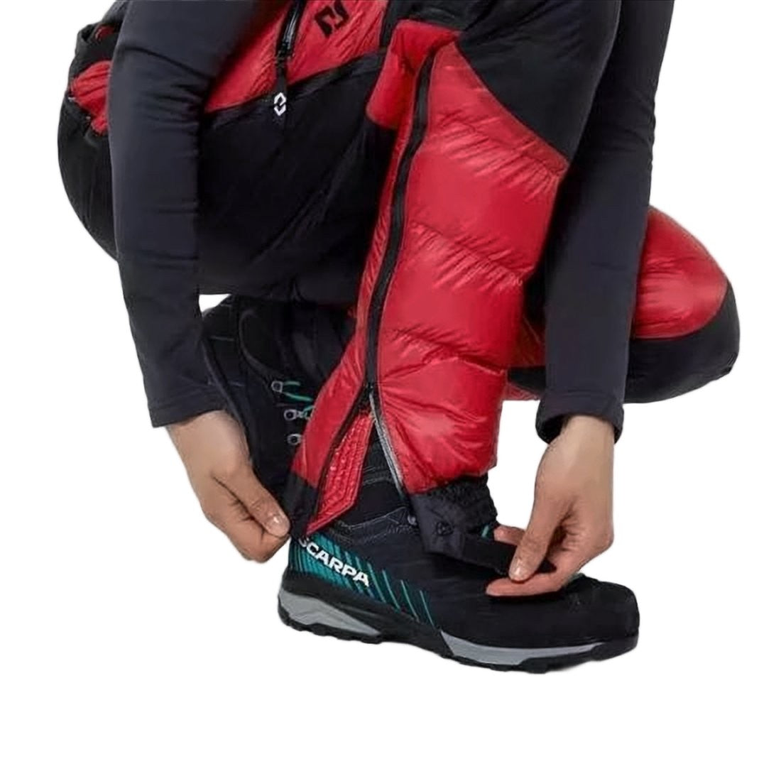 Cumulus Quilted Padded Straight Pants With Adjustable Ankle Zippers
