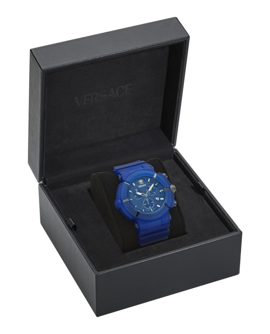 Versace Real Active Chrono Silicone Watch