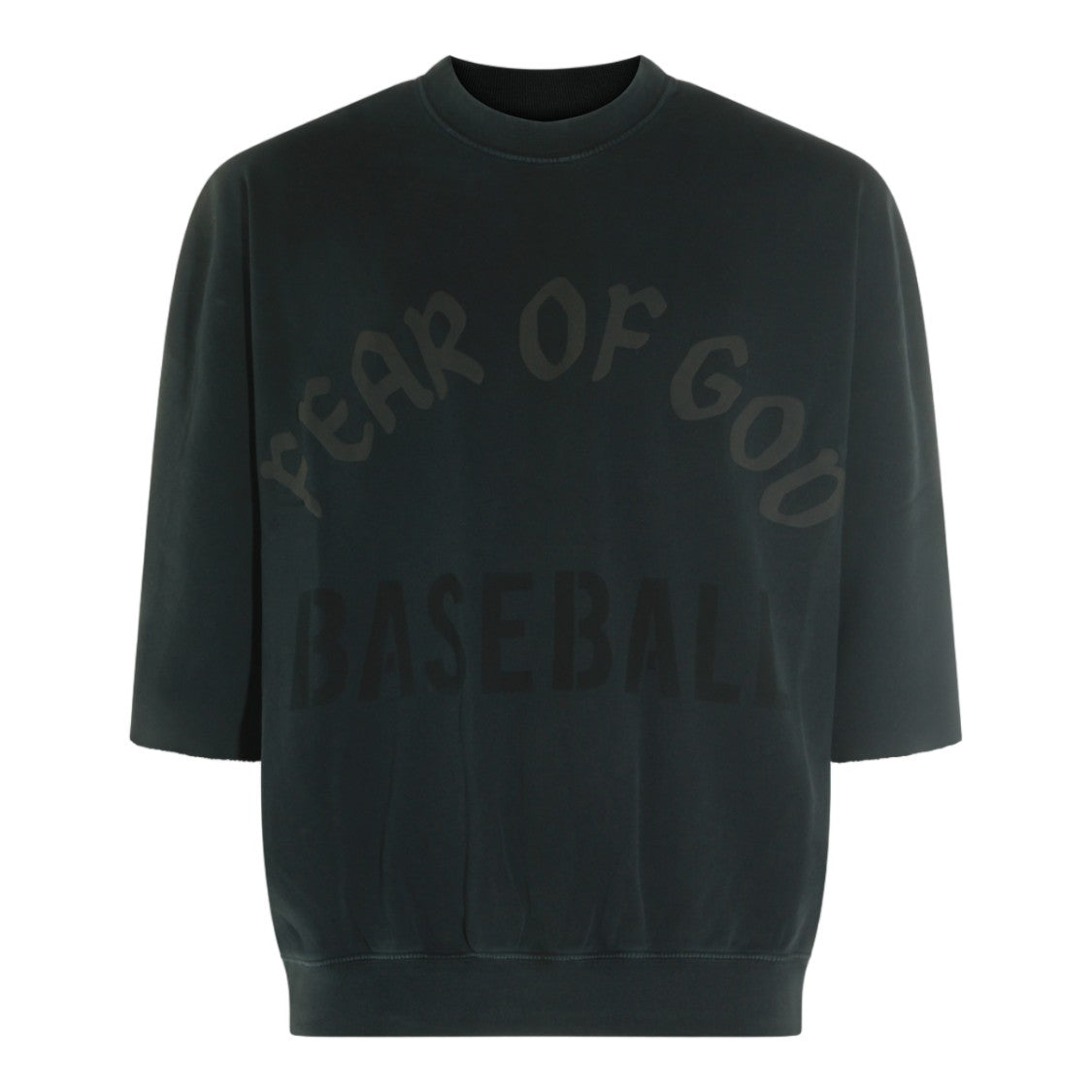 Fear Of God Relaxed Fit Crew Neck Sweater With Tonal Print