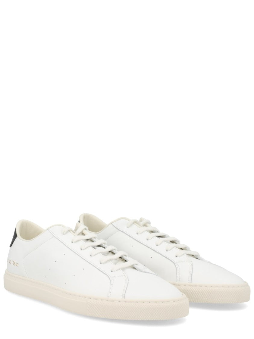 Common Projects White Achilles Contrast Tab Low-Top Sneakers