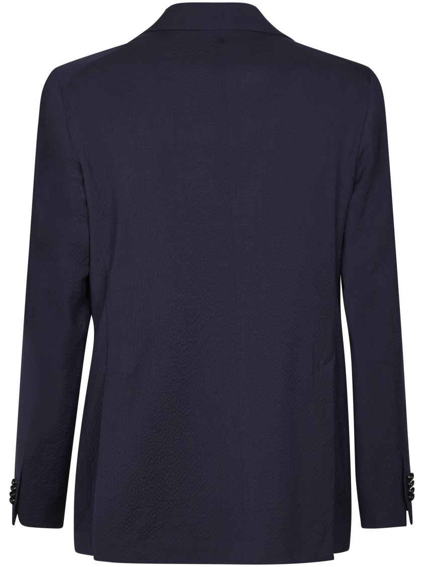 Tagliatore Tailored Two-Button Blazer With Notch Lapels
