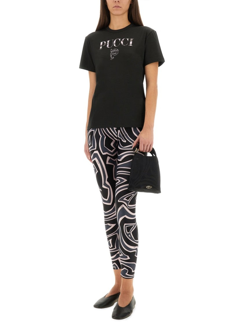Pucci Fitted Crew Neck T-Shirt