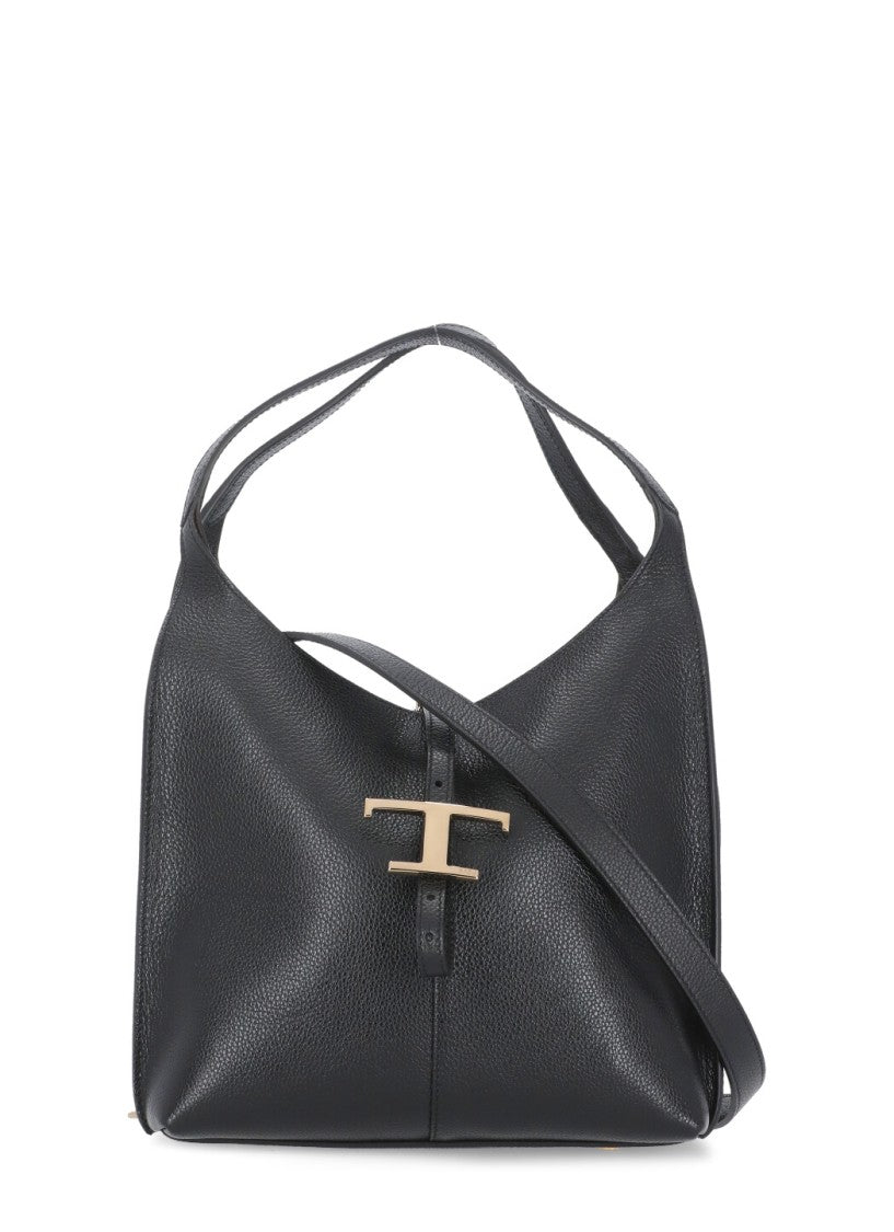 Tod's Black Leather Shoulder Bag