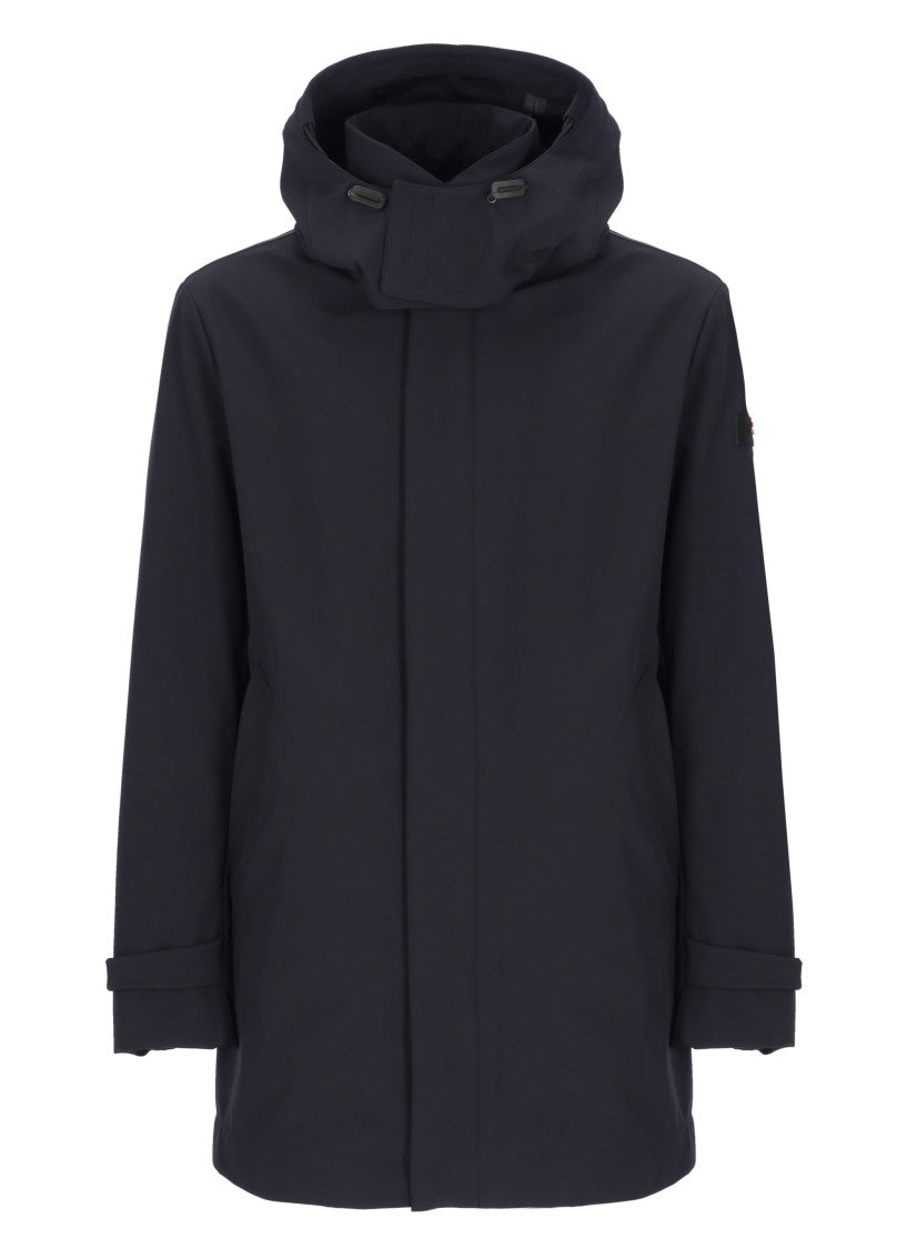 Peuterey Blue Groff Hooded Padded Coat