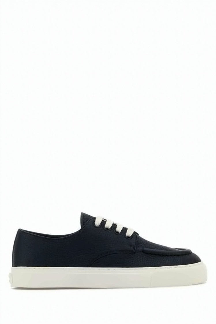 Prada Low-Top Sneakers With Smooth Leather Upper And Contrasting Sole