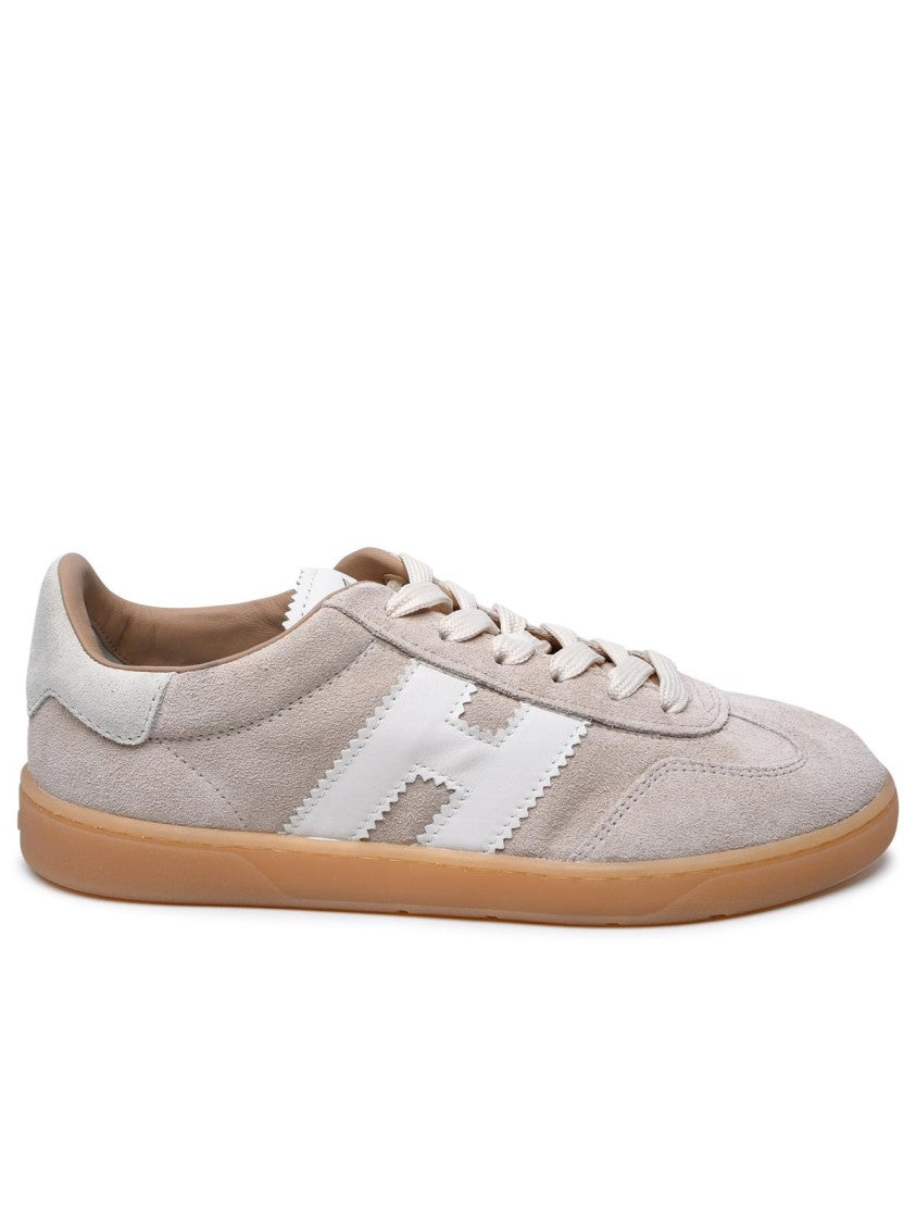 Hogan Beige Suede Sneakers