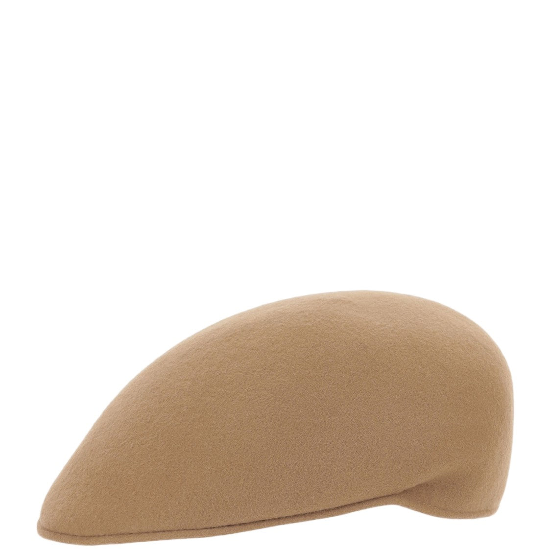 Alexia Alvarez De Toledo Beige Stiff Wool Coppola Hat