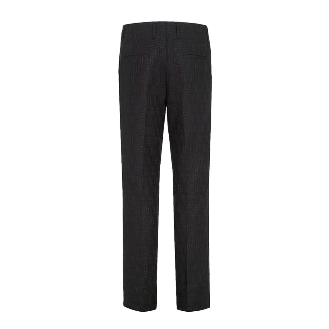 Fendi Tailored Straight-Leg Pants With Textured Embossed Pattern