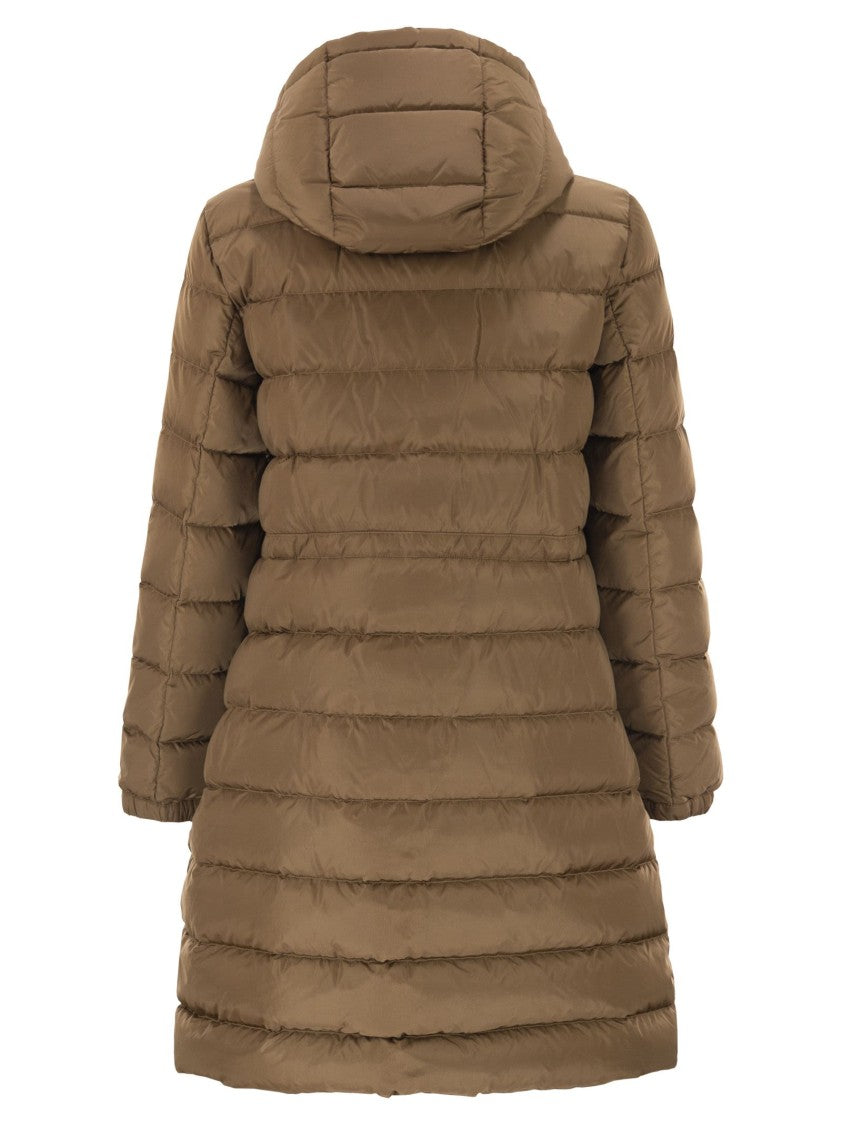 Max Mara Cerbero - Slim Fit Down Jacket In Water-Repellent Taffeta