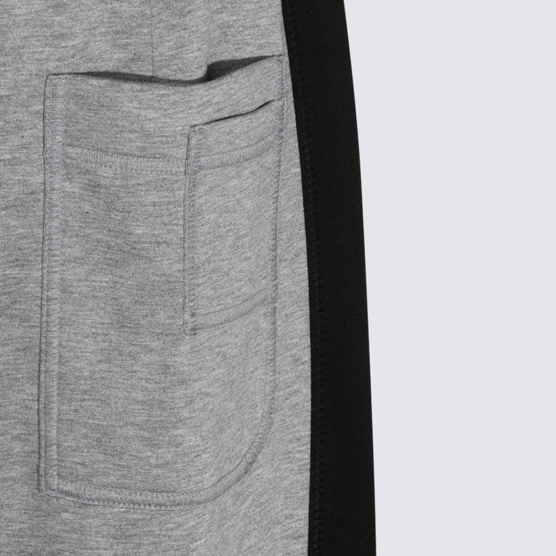 Lanvin Wide Leg Trousers With Black Side Panels And Adjustable Waistband