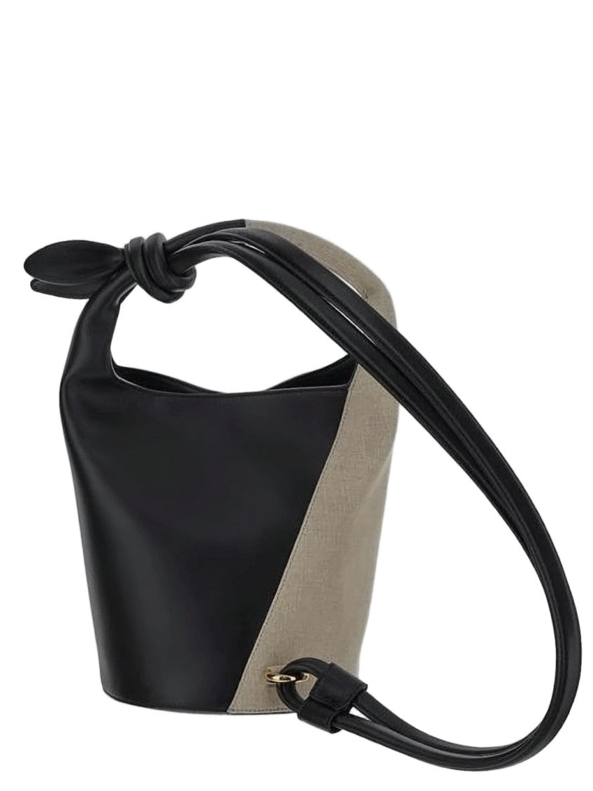 Jacquemus Asymmetrical Black Leather