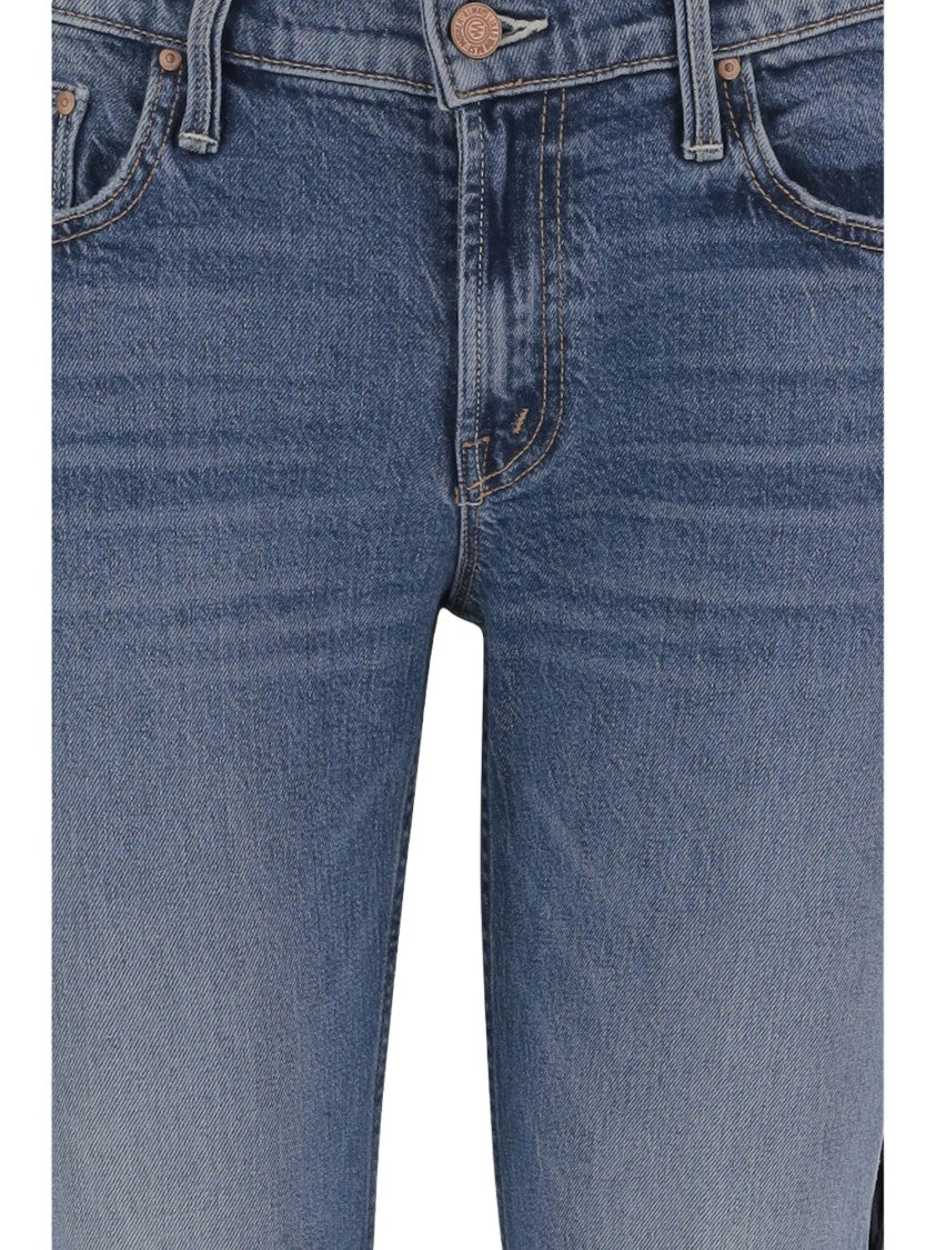 Mother Flared Leg Jeans With Classic Five-Pocket Design