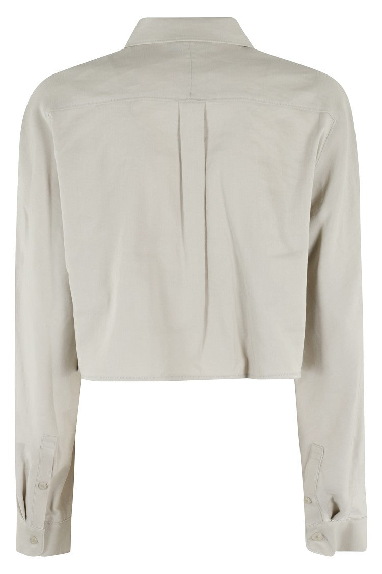 Low Classic Linen Pocket Crop