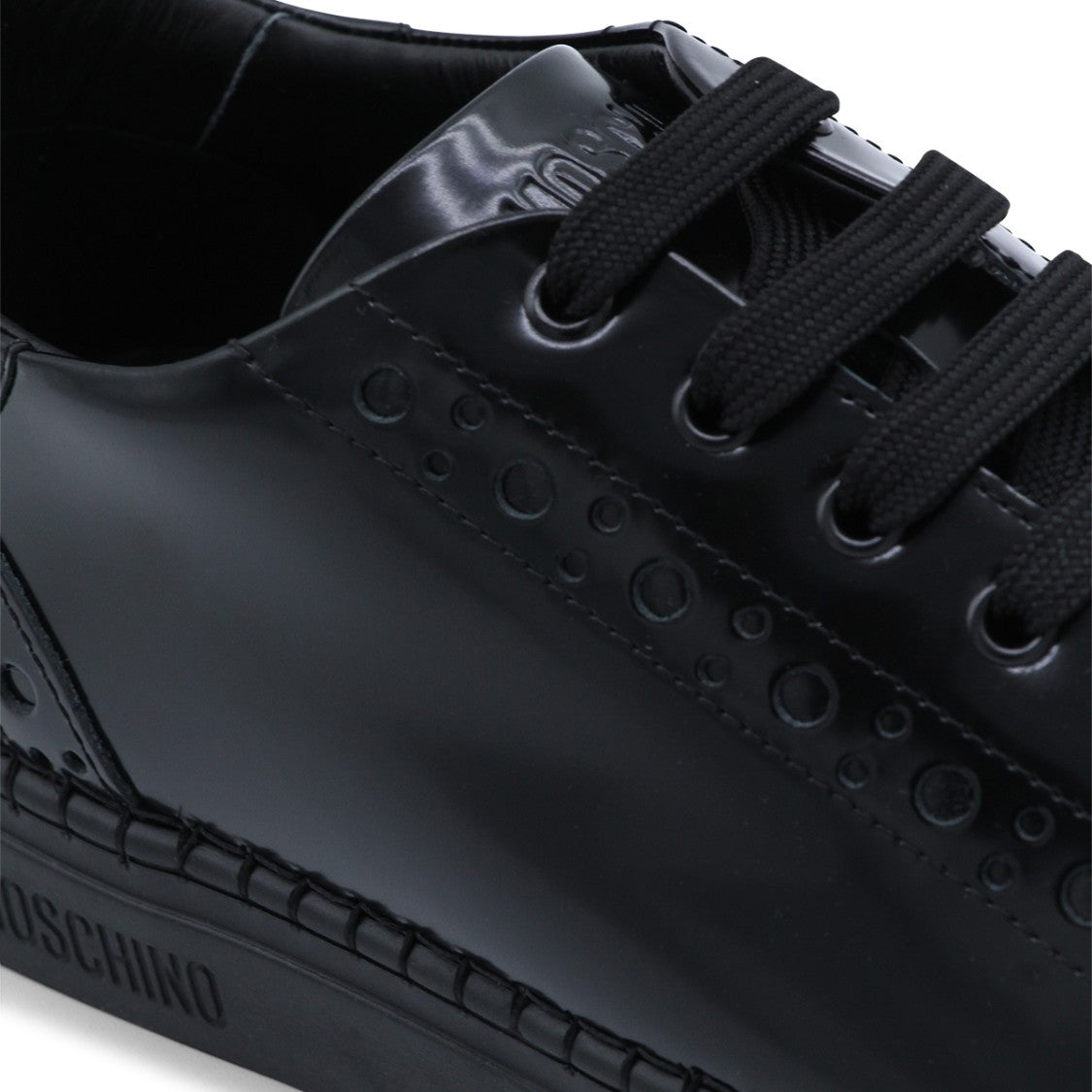 Moschino Classic Lace-Up Low-Top Sneakers