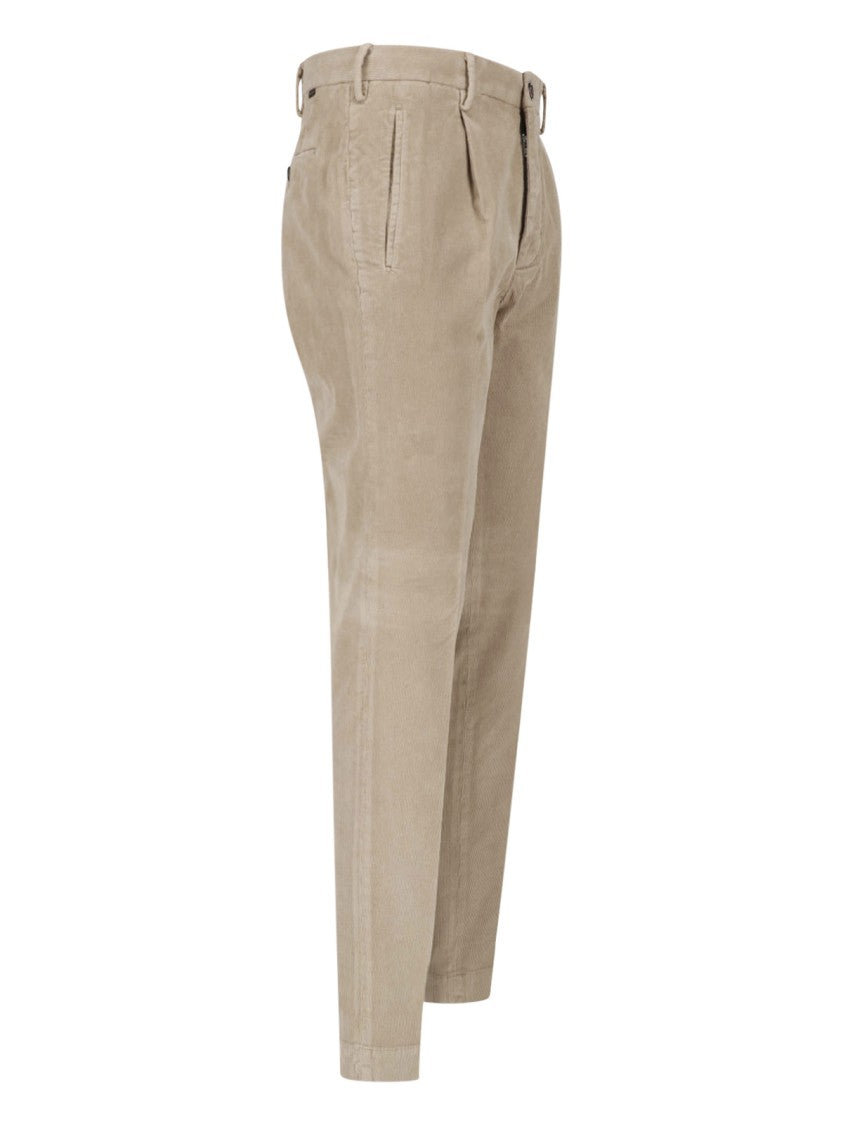 Incotex Beige Slim Tailored Cotton Pants