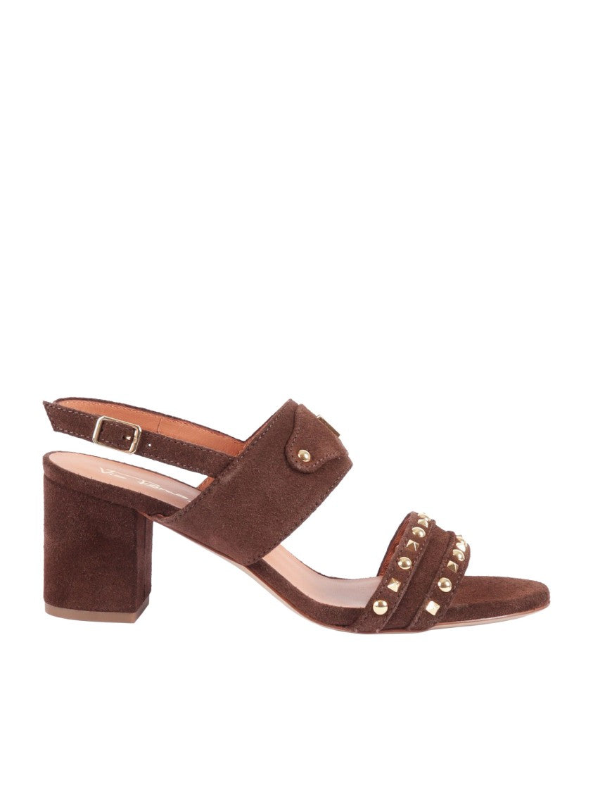 Via Roma 15 Brown Suede Sandals