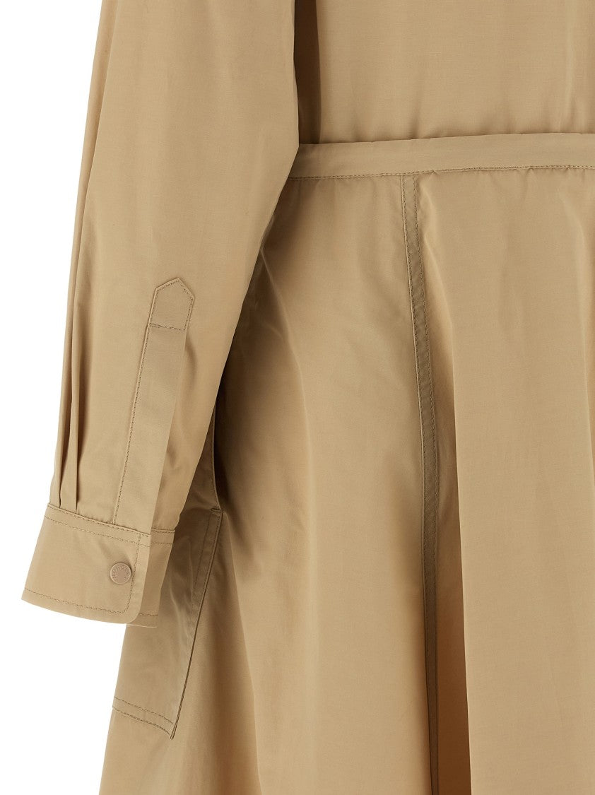 Moncler Structured Midi Dress With Hourglass Silhouette