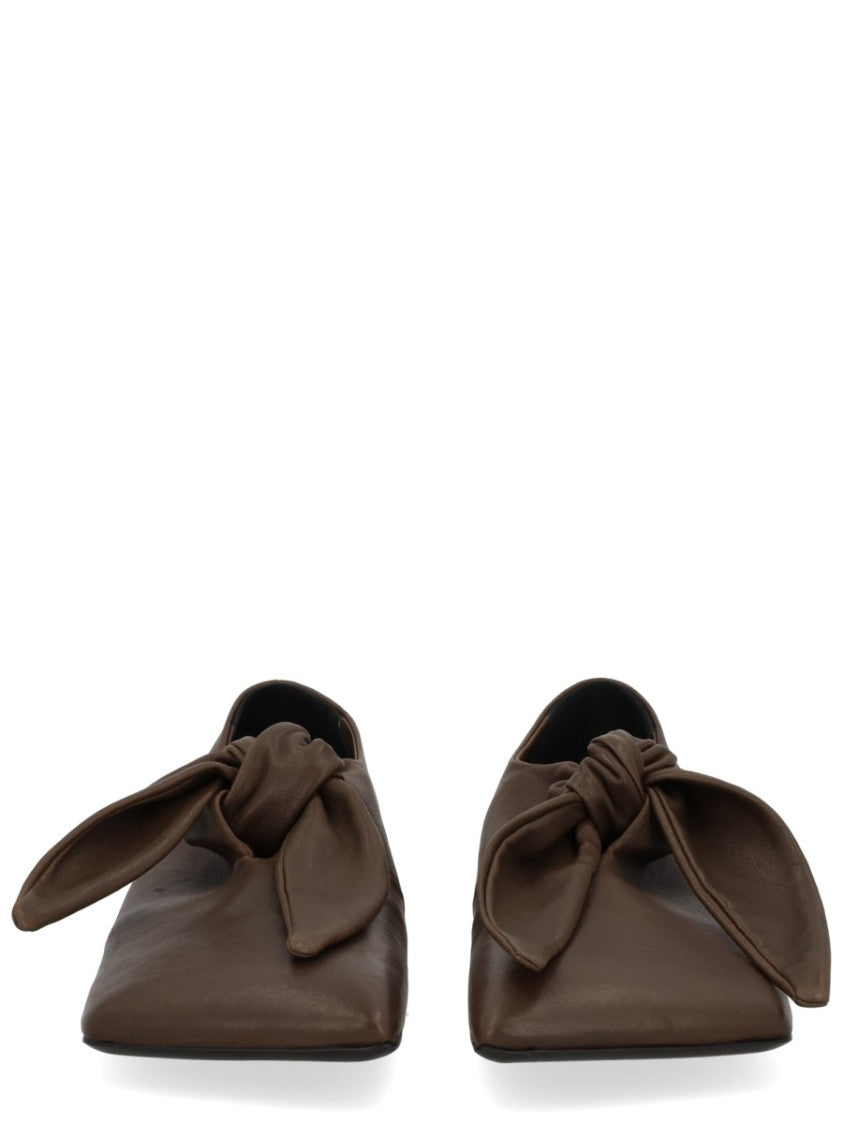 Uma Wang Pointed Toe Knotted Lace-Up Brogues