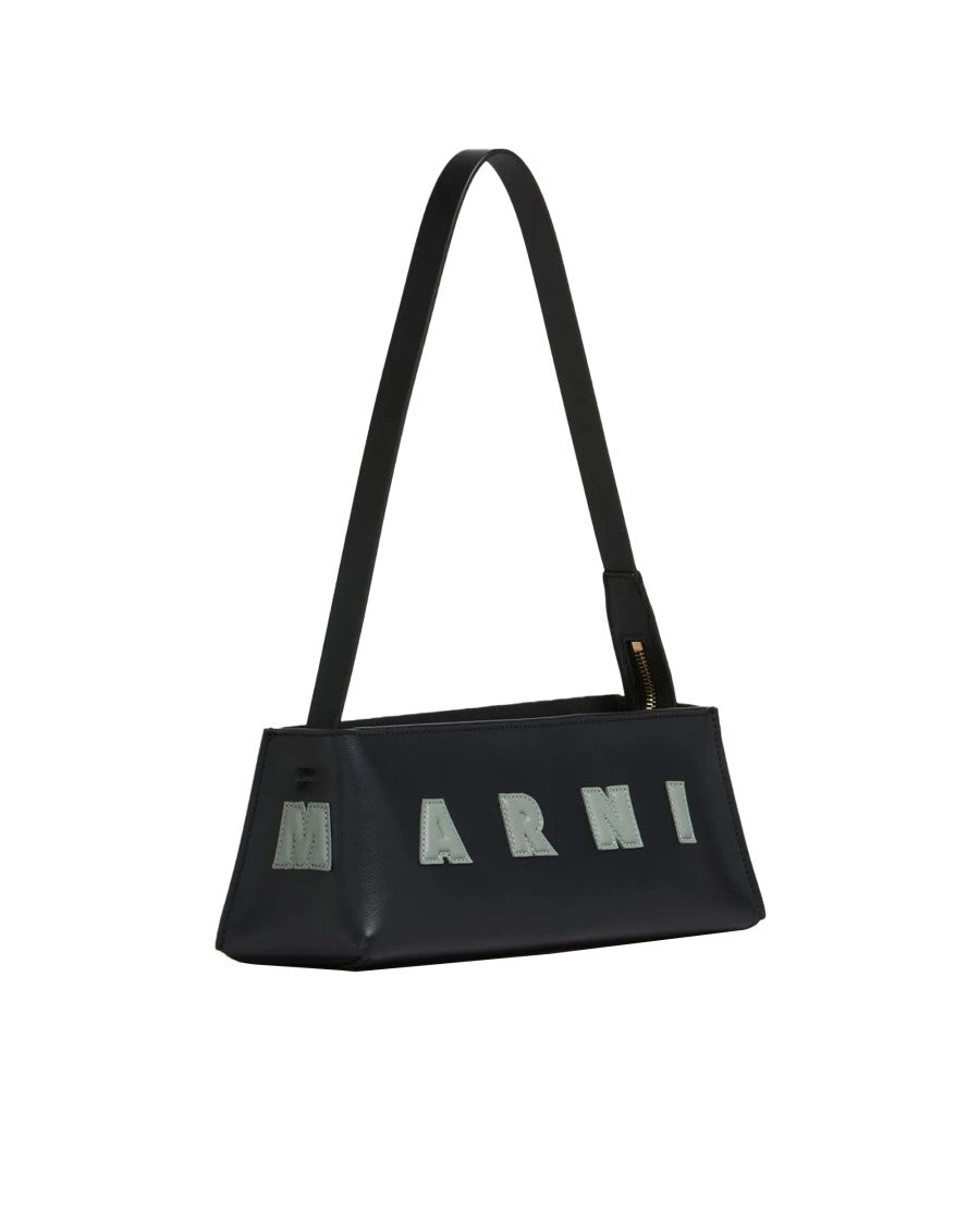 Marni Museo Baguette Black Leather Shoulder Bag