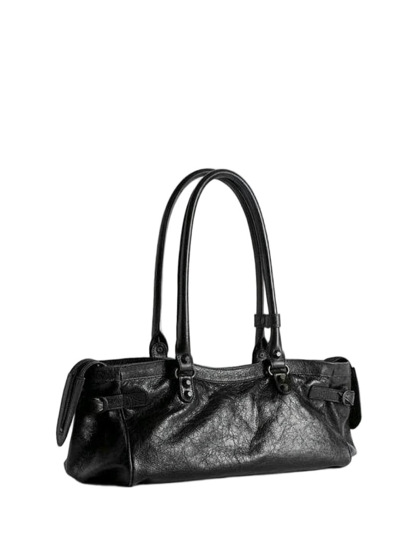 Balenciaga Textured Lambskin Leather Tote Bag