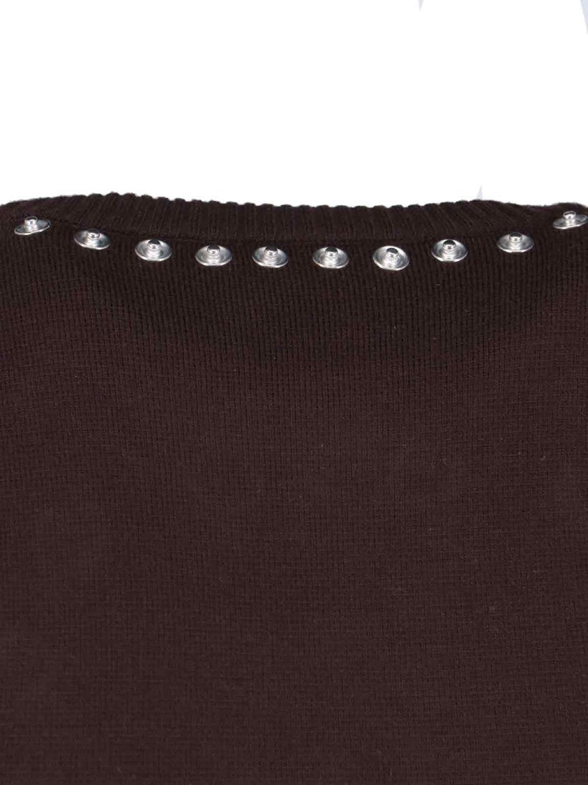 Coperni "Snap" Midi Dress Brown