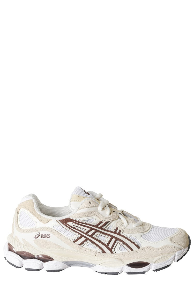Asics Gel Nyc Cream Coffee Mesh Suede Sneakers