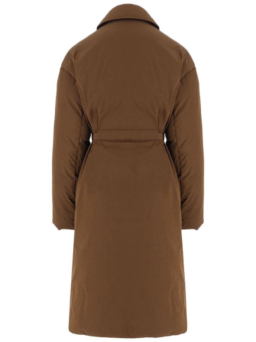 Ienki Ienki Lungo Velar Coat With Down Insulation And Removable Belt