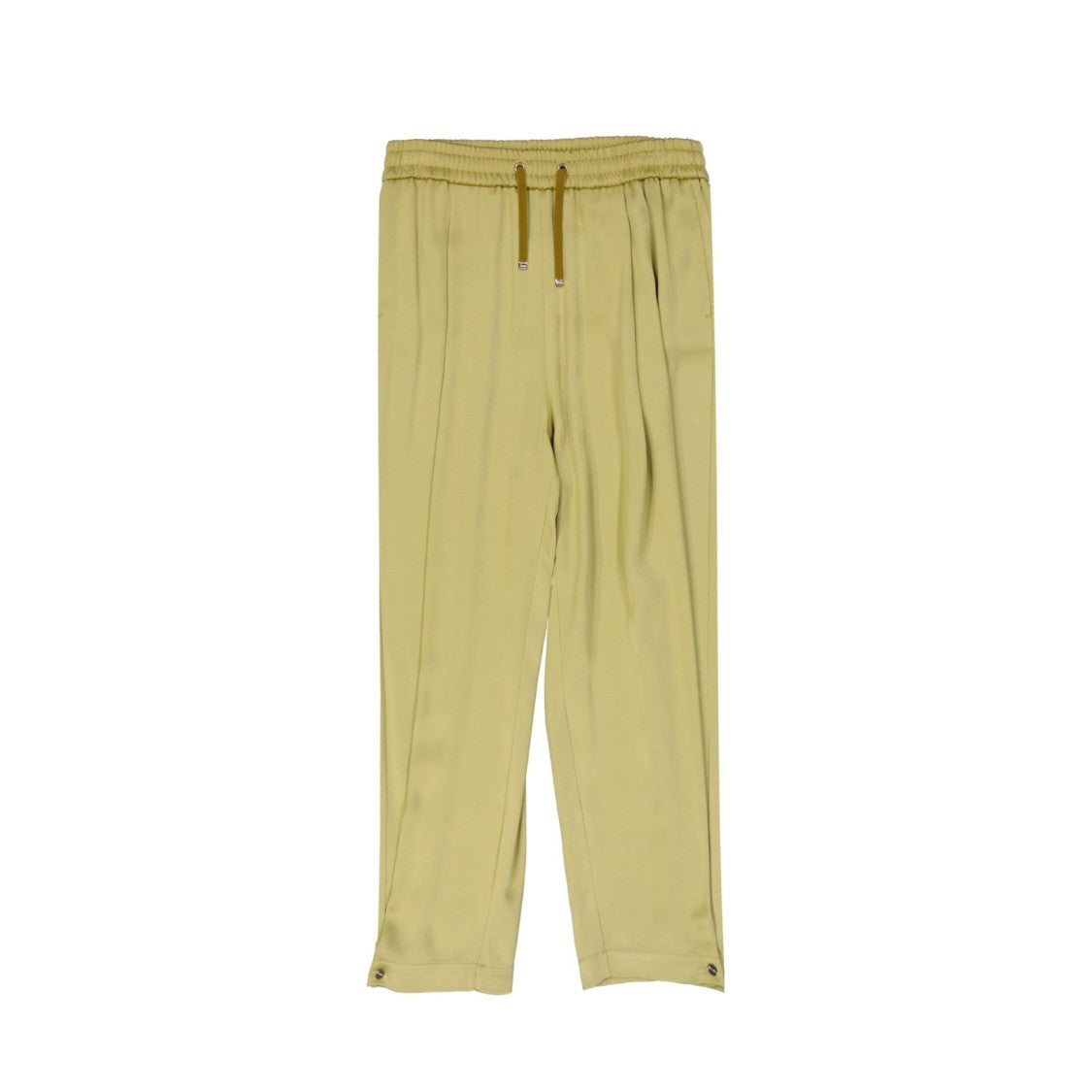 Herno Yellow Satin Wide Pants
