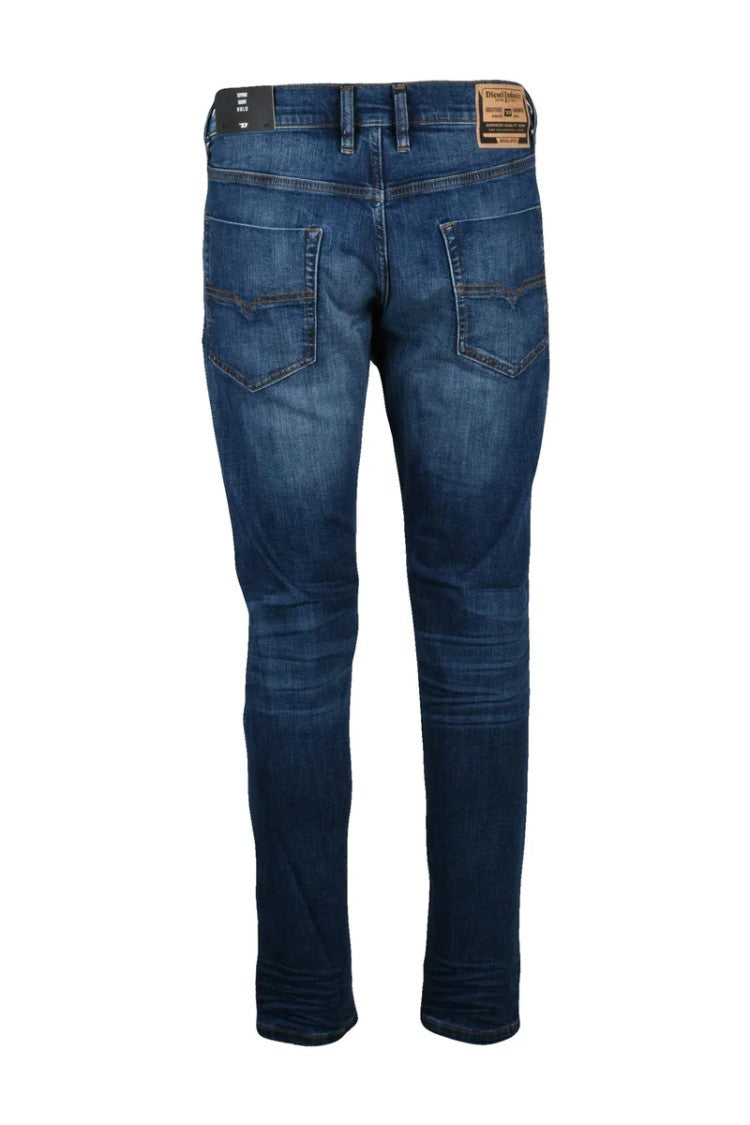 Diesel Blue Tepphar Skinny Cotton Elastane Jeans