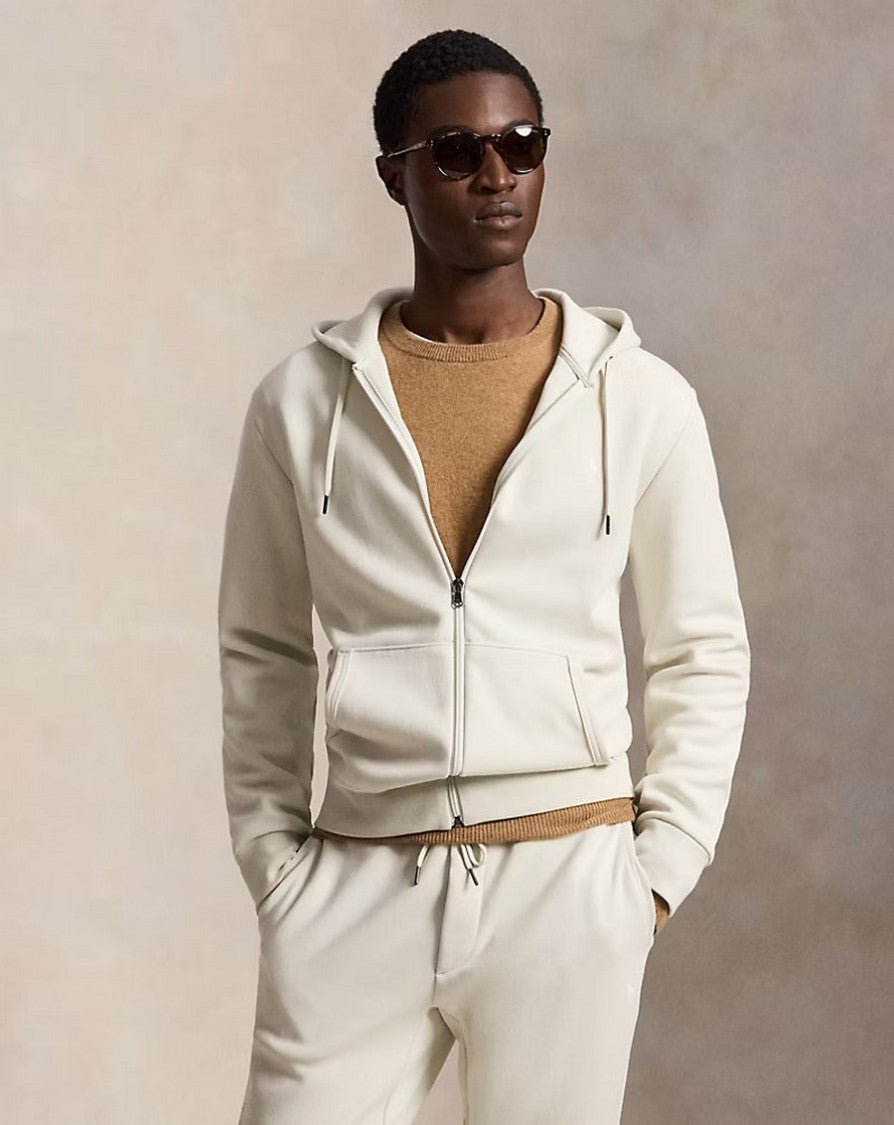 Polo Ralph Lauren Cream Full-Zip Hoodie