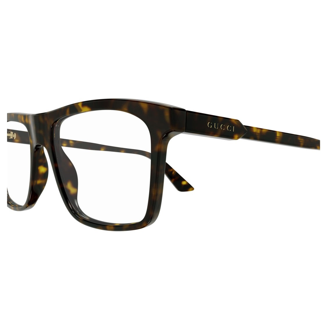 Gucci Gg1820o Rectangular Tortoiseshell Frame Eyeglasses