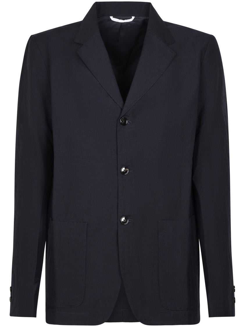 Cellar Door Tailored Blue Jacket With Notched Lapel