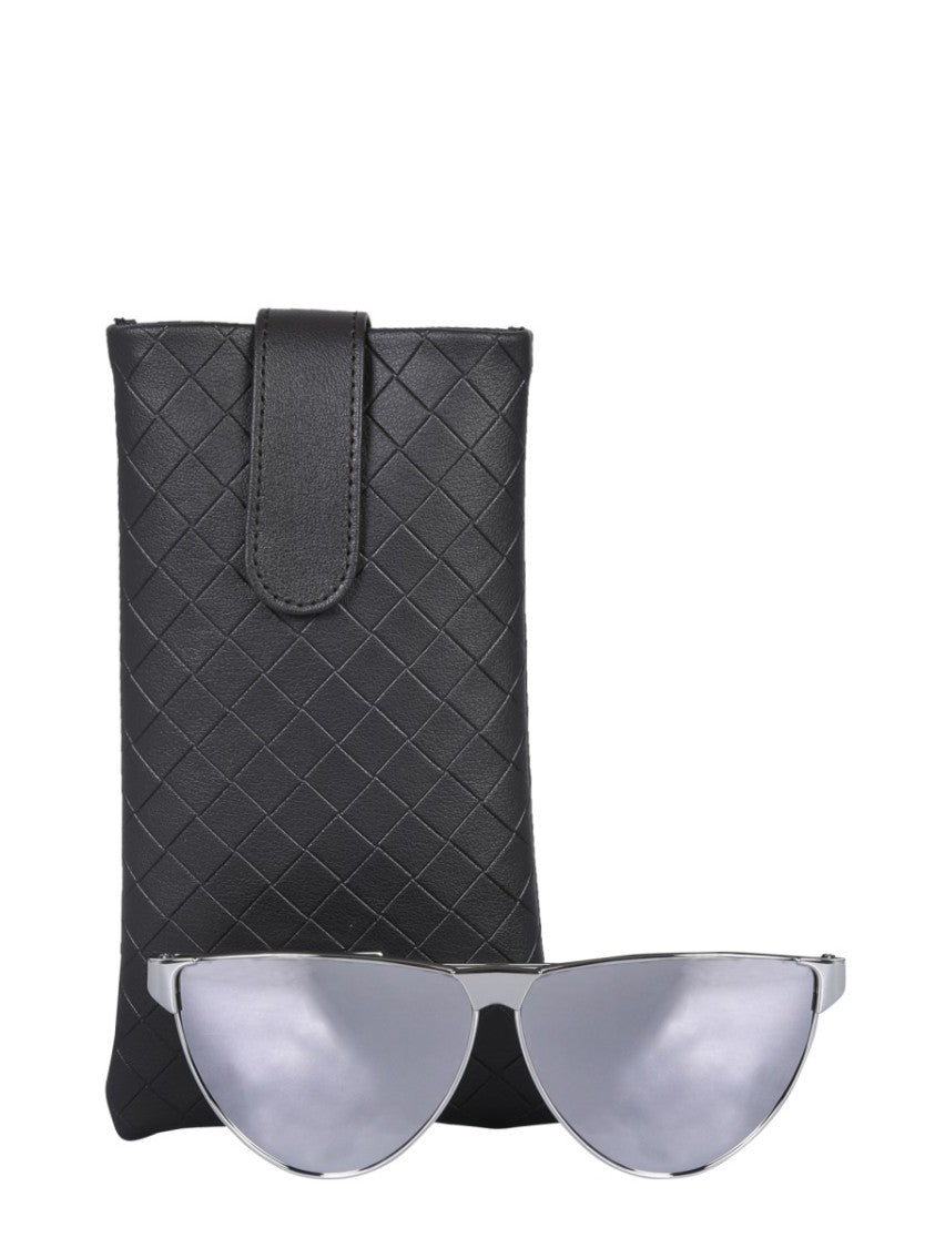 Bottega Veneta Sunglasses With Washed Mohair Frame And Unique Texture