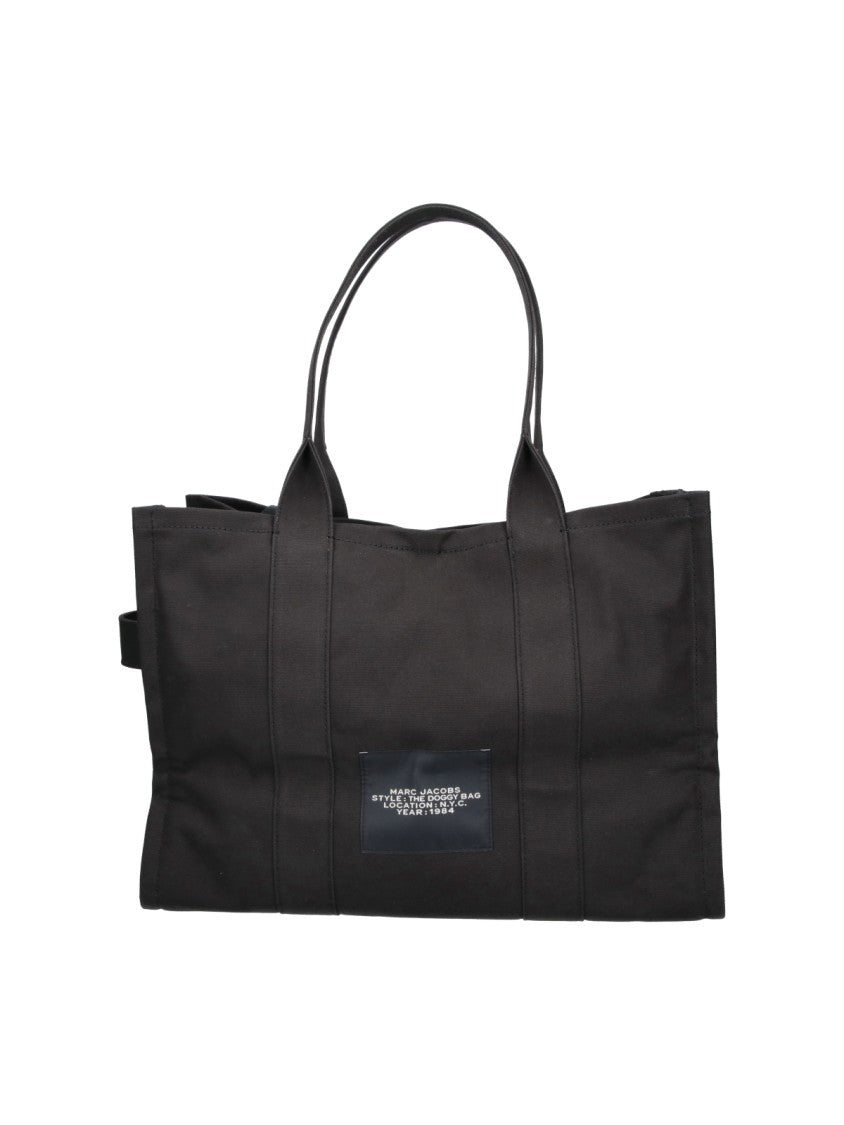 Marc Jacobs Black The Doggy Bag Graphic Tote