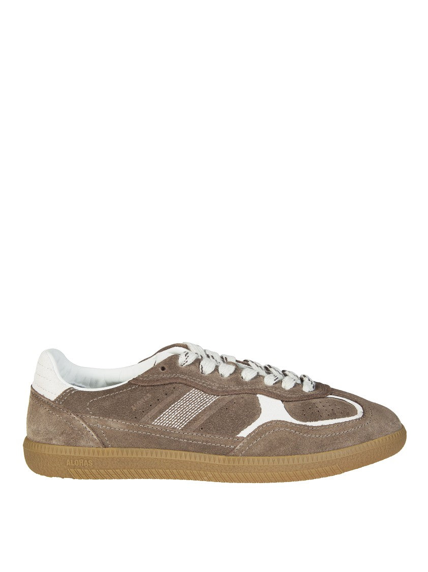 Alohas Muted Brown Suede White Laces Sneakers