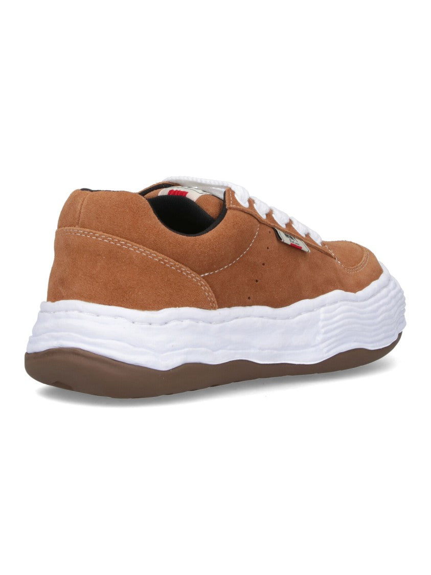 Maison Mihara Yasuhiro Brown Calf Leather Low-Top Sneakers