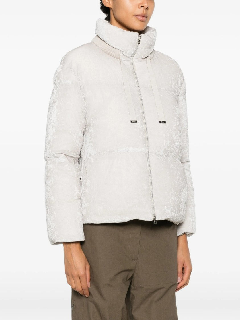 Herno Textured Pattern Boxy Silhouette Down Jacket