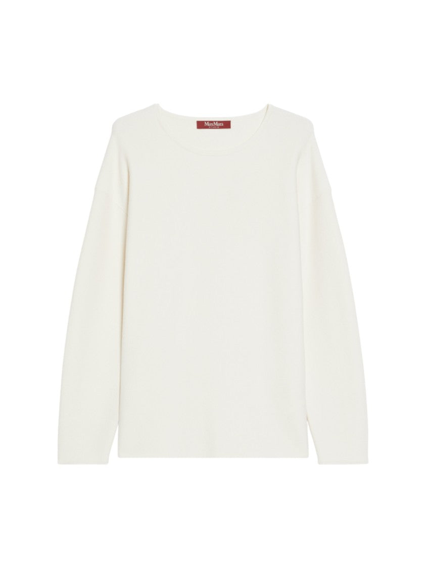 Max Mara Straight-Line Knit Top With Round Neckline