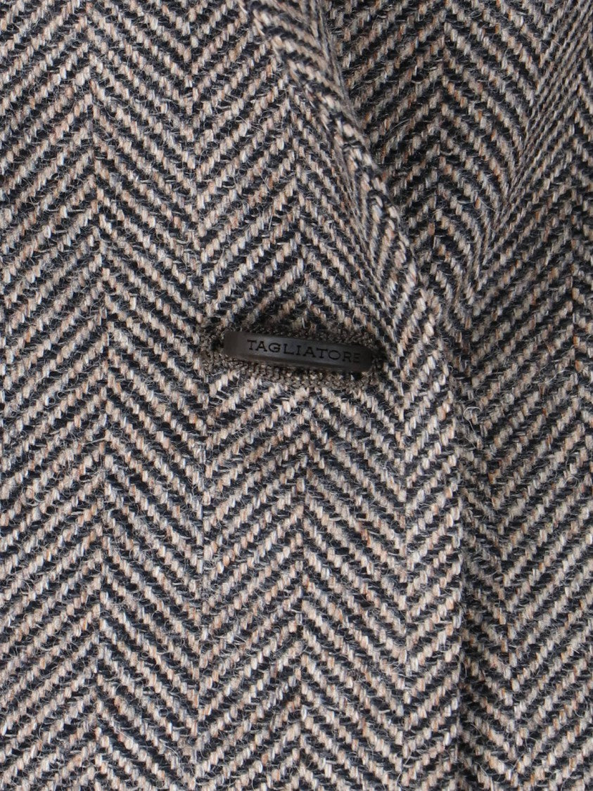 Tagliatore Tailored Black Jacket With Clean Lines And Minimalistic Design